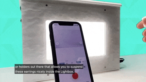 How to photograph drop earrings