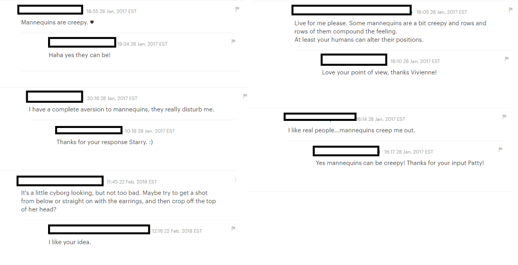 The disadvantage of using mannequins