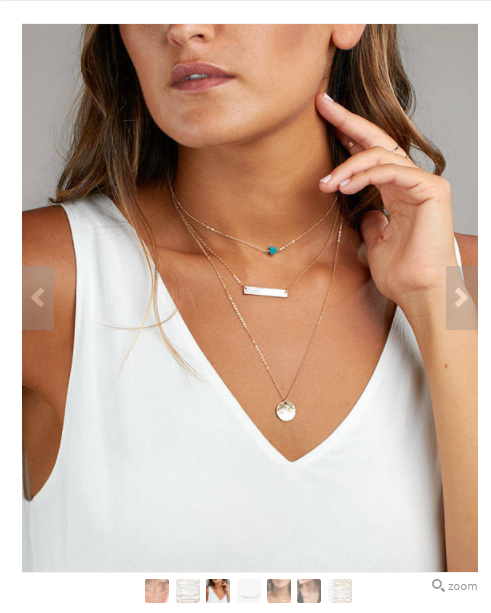 Use a mix of white background and lifestyle shots in jewelry photography