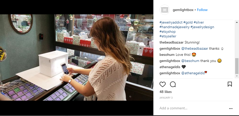 jewelry product photography ideas for instagram