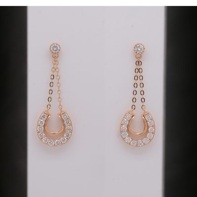 jewelry retouching service - earrings, before retouching