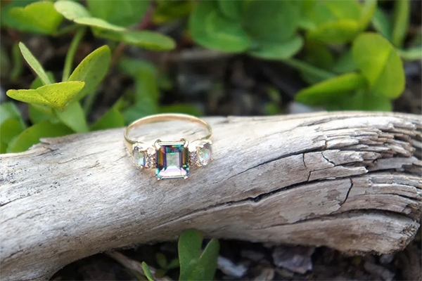 three stone engagement rings