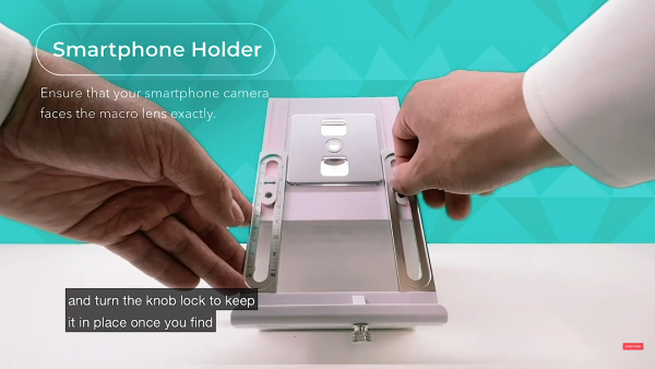 Set up the smartphone stand