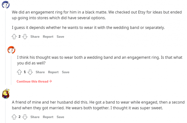 Do men wear engagement rings