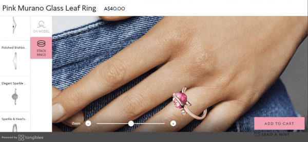 Pandora virtual try-on