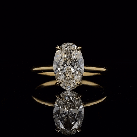 diamond cut - oval diamond ring