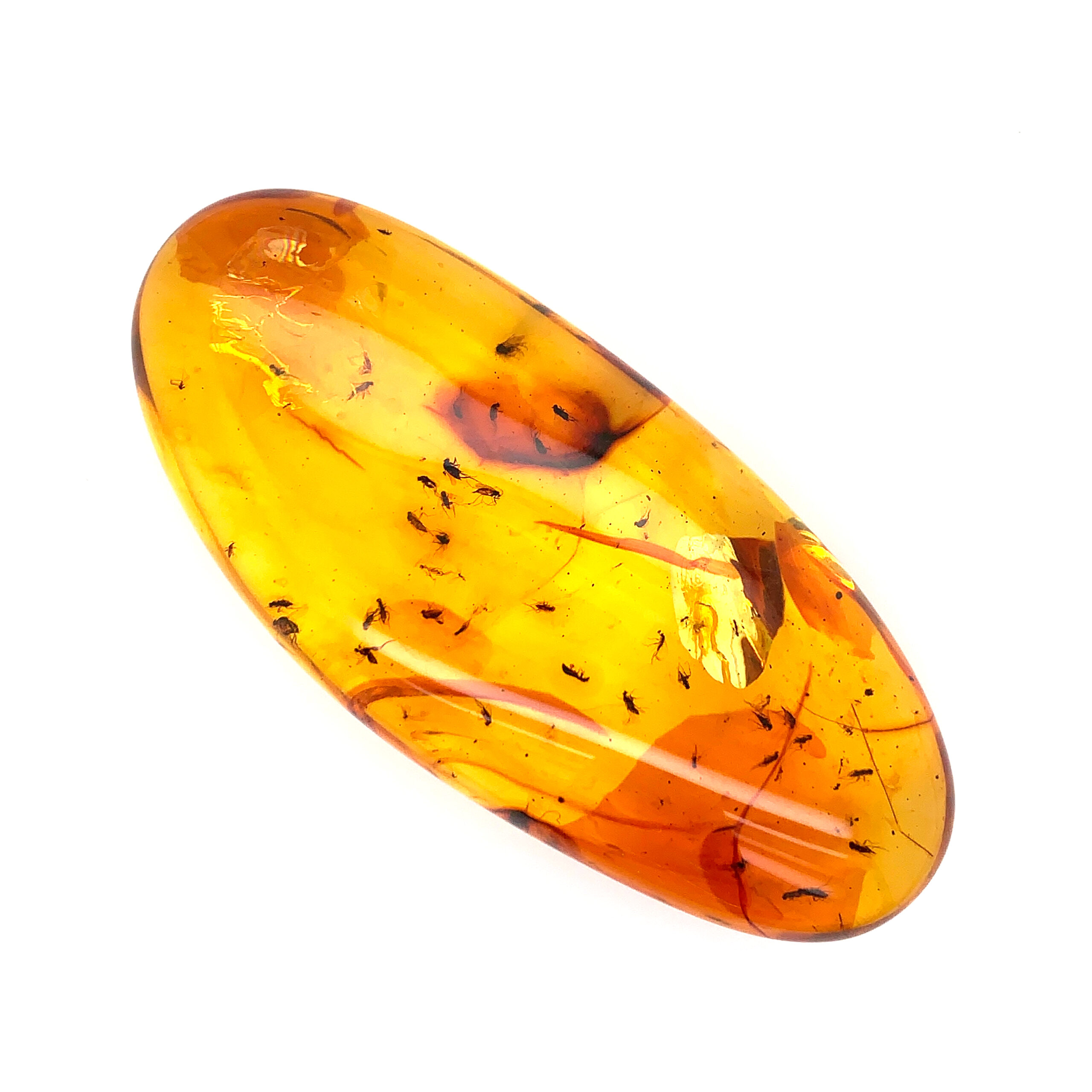 Amber stone photographed with the GemLightbox and a smartphone