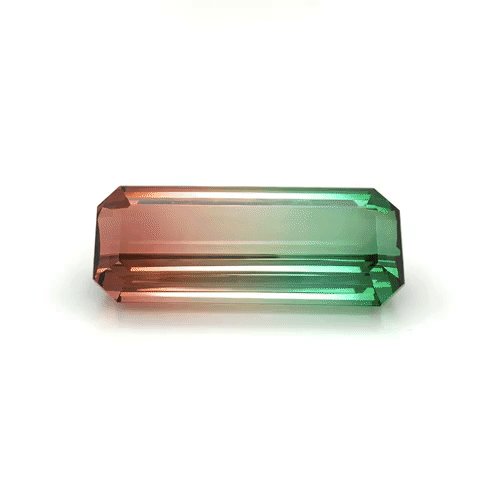 Watermelon tourmaline gemstone