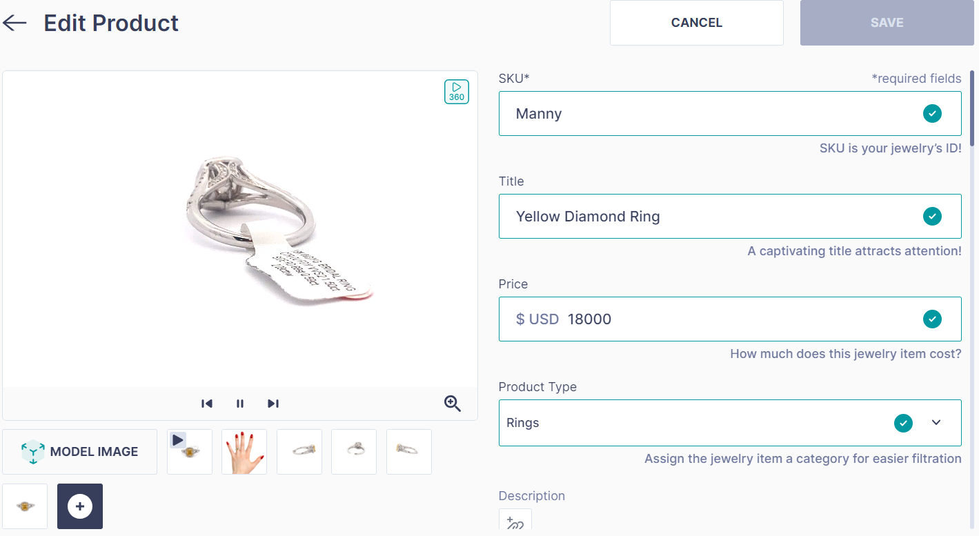 Custom product attributes