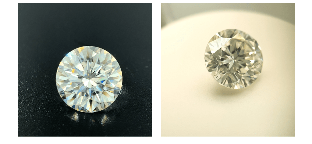 See how David Goffe Diamond used the GemLightbox Macro on colorless diamonds