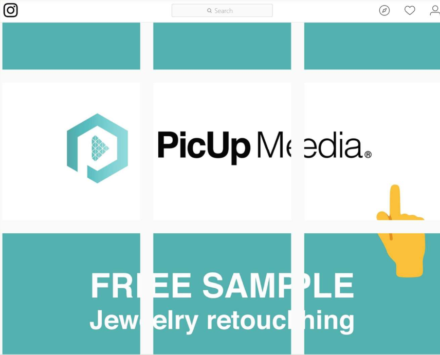 Picup Media free trial post on Instagram