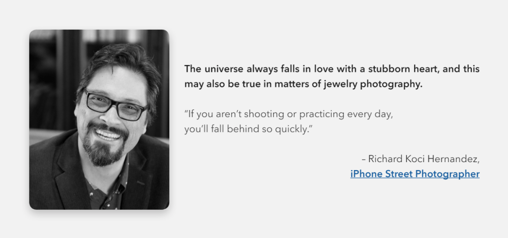 jewelry smartphone photography