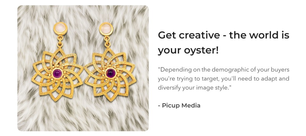 photographing jewelry with a smartphone sometimes require creativity